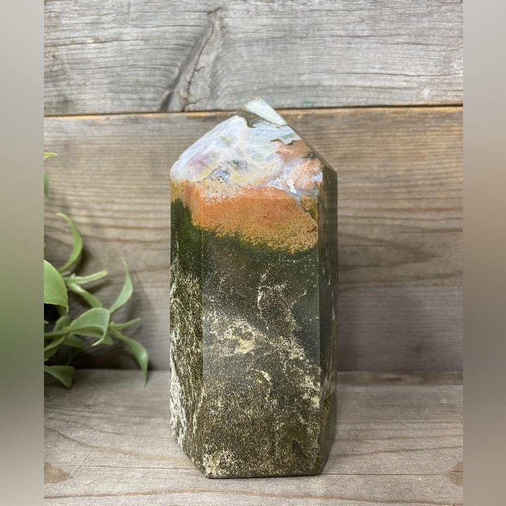 LARGE Ocean Jasper Tower